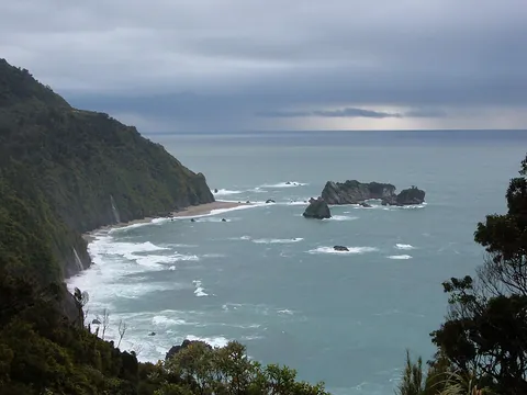 seacoast: the coastal land bordering a sea or ocean