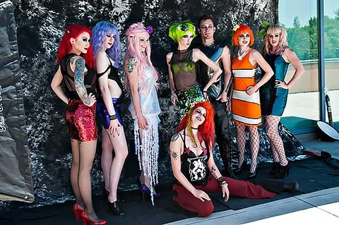 seapunk: a fashion and visual art style, characterized by aquatic themes and colours, rave culture, and the...