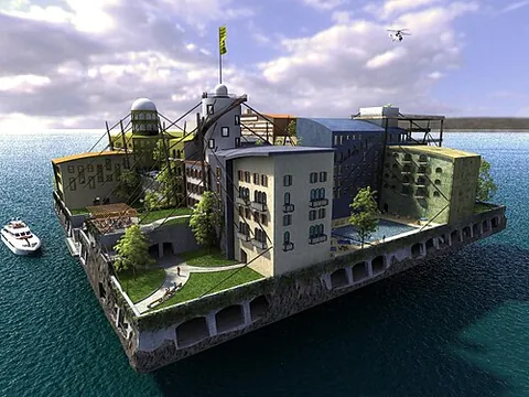 seasteading: the creation of permanent dwellings at sea, especially outside the territory claimed by any...