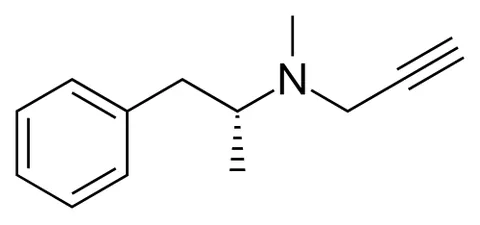 selegiline: the levorotatory form of the monoamine oxidase inhibitor deprenyl that is administered in the form...
