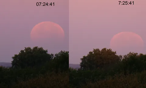 selenelion: a lunar eclipse occurring as the Moon sets, simultaneously with sunrise
