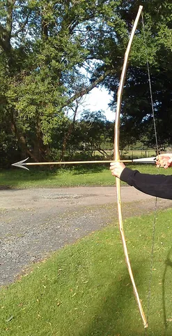 selfbow: a bow made from a single piece of wood (often referred to as a bow stave)