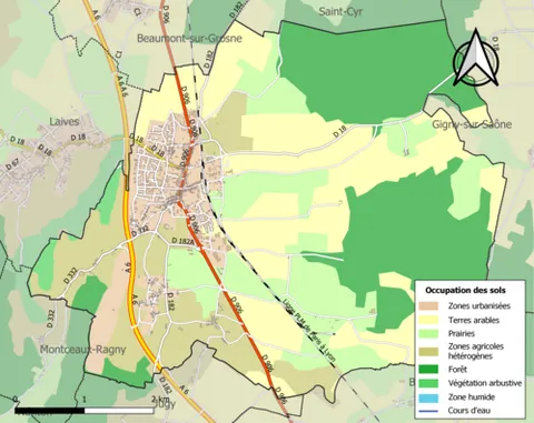 sennecey-le-grand: a commune in Saône-et-Loire department, Bourgogne-Franche-Comté, France