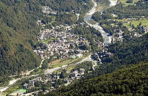 sesia: a river in Piedmont, Italy