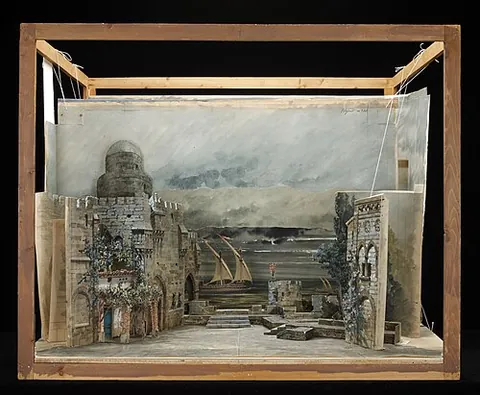 set design: synonym of scenic design