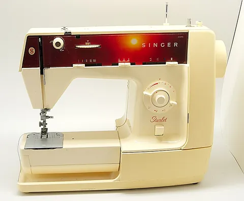 sewing machine: any mechanical or electromechanical device used to stitch cloth or other material; normally uses...