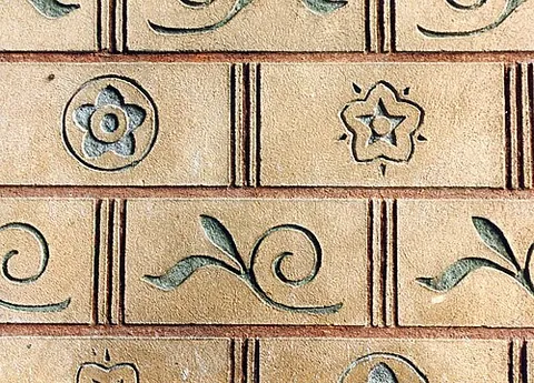 sgraffito: a technique in ceramics, art and wall design, where the top layer of pigment or slip is scratched...