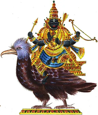 shani: a deity in Hinduism, the personification of the planet Saturn, associated with justice, karma, and...