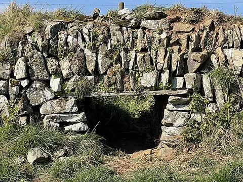 sheep creep: a small, low opening built into the base of a drystone wall or farm boundary; it allows sheep and...