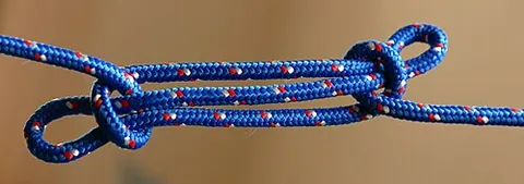 sheepshank: a type of knot which is useful for shortening a rope or taking up slack without cutting it