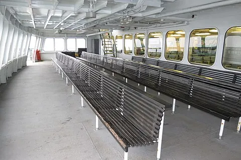 shelter deck: a lightly-constructed deck over the main deck of a ship covering a space open to the weather;...