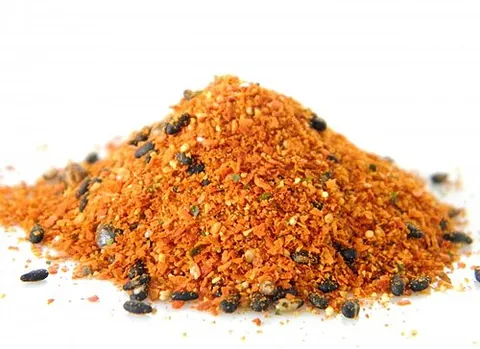 shichimi: a Japanese spice mixture based on coarsely ground red chili pepper