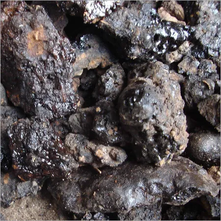 shilajit: a tar-like substance formed at high altitudes on stony mountains and used in traditional medicine