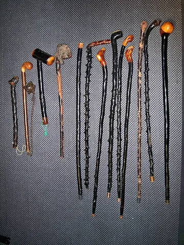 shillelagh: a wooden (traditionally blackthorn (sloe) wood) club ending with a large knob