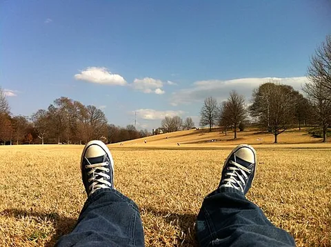 shoefie: a photograph that one takes of one's own shoes while one is wearing them
