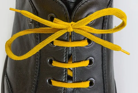 shoelace: a lace used for fastening a shoe