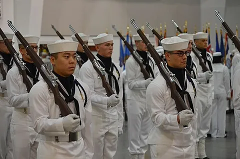 shoulder arms: a position or command in the manual of arms in which one places a rifle on the either left or right...