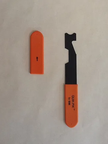 shove knife: a tool used mainly by firefighters for forcible entry, to be inserted between a door and its frame