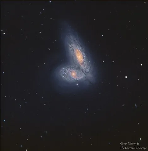 siamese twins: a galaxy pair in Virgo, Virgo Cluster