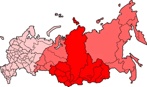 siberia: the region of Russia in Asia, stretching from the Urals to the Pacific Ocean