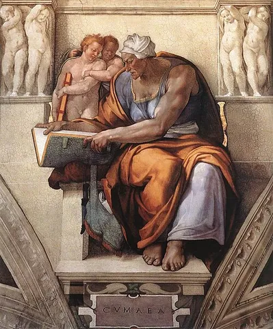 sibylline: of or pertaining to or resembling a sibyl or female oracle, especially the Cumaean Sibyl and the...