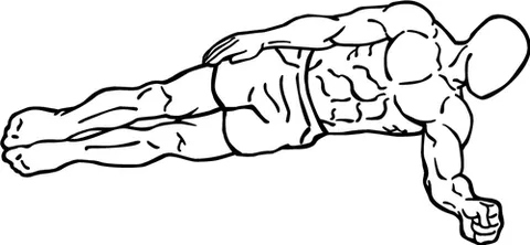 side plank: a yoga pose in which the body is held rigidly straight, with weight resting on the feet and one...