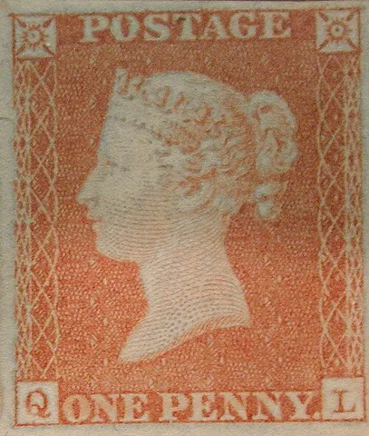 sideface: a definitive stamp with the portrait facing to the side of the stamp