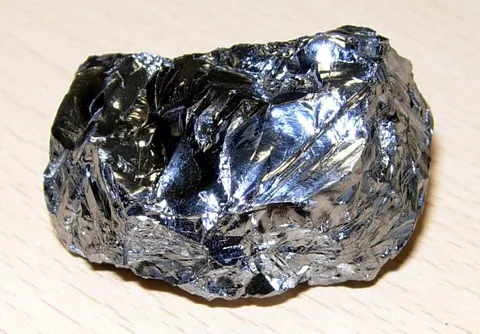 silicon: a nonmetallic element (symbol Si) with an atomic number of 14 and atomic weight of 28.0855