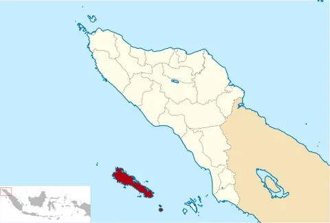 simeulue: an island of Indonesia, located on the western coast of Sumatra