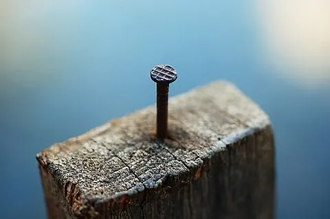 sinker nail: a type of nail used in contemporary wood-frame construction; thinner than a common nail, coated...