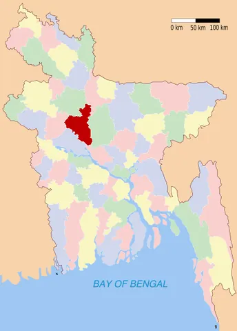 sirajganj district: one of the eight districts in the Rajshahi Division of Bangladesh