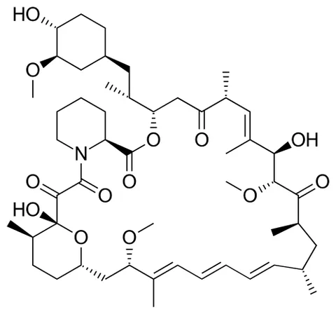 sirolimus: an immunosuppressive drug C₅₁H₇₉NO₁₃ that is a macrocyclic lactone obtained from a soil bacterium...