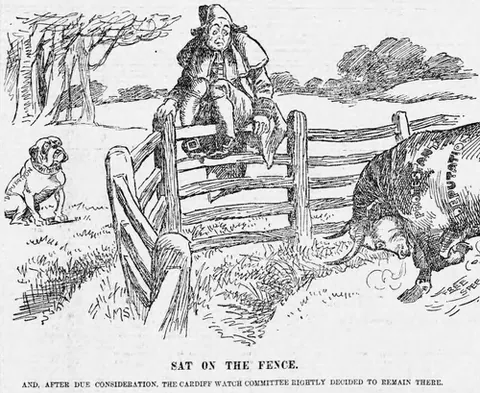sit on the fence: to remain neutral on a certain topic, to not have a stance or opinion
