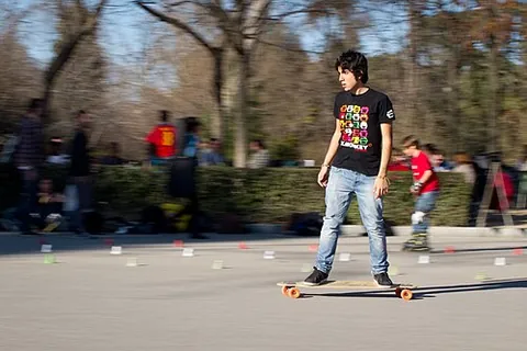 skateboarder: a person who rides a skateboard