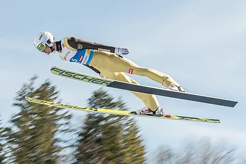 ski jumper: someone who competes in ski jumping