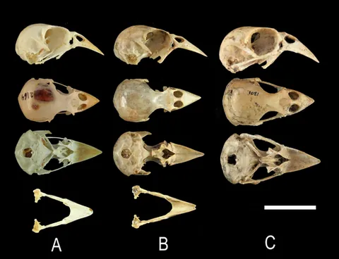 slender-billed greenfinch: chloris aurelioi, an extinct species of finch closely related to the European greenfinch (Chloris...