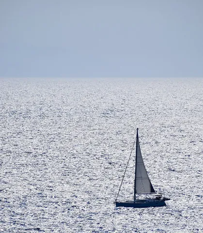 sloop: a single-masted sailboat with only one headsail