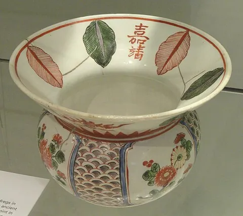 slop bowl: one of the four components of the traditional tea set. Tea drinkers emptied their unwanted, cold...