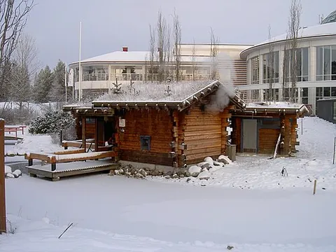 smoke sauna: a traditional type of Finnish sauna that lacks a chimney and becomes filled with smoke during...