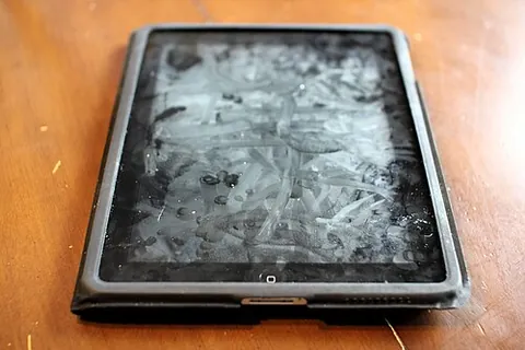 smudge attack: a method used to crack the password of a touchscreen device by analysing the oily smears left on...