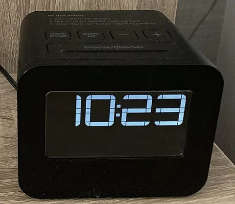 snooze button: a button on an alarm clock which, when pressed, silences the alarm temporarily, granting a few more...