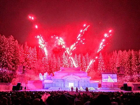 snow festival: a winter carnival that is always held in the snow