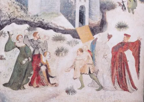 snowball fight: a scuffle or play fight whose object is to hit opponents with snowballs