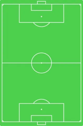soccer field: a playing field on which the game of soccer is played