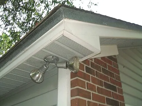 soffit: the visible underside of an arch, balcony, beam, cornice, staircase, vault or any other...