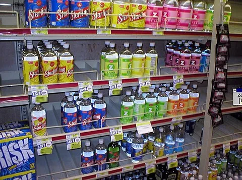 soft drink: any non-alcoholic drink that is carbonated, and usually also sweet