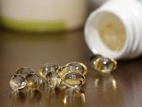 softgel: a form of medicine to be taken orally, with a one-piece gelatin-based shell around a liquid filling