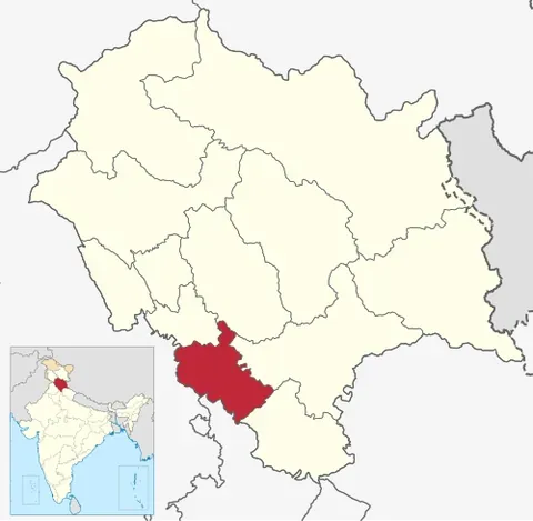 solan district: one of the six districts in the Shimla Division of the Himachal Pradesh in the Republic of India