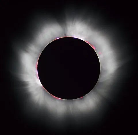 solar eclipse: a phenomenon occurring when the Moon passes between the Earth and the sun