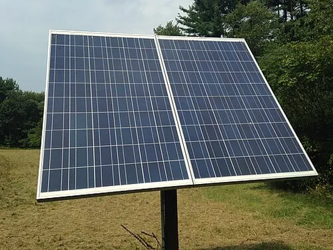 solar panel: an array of connected solar cells